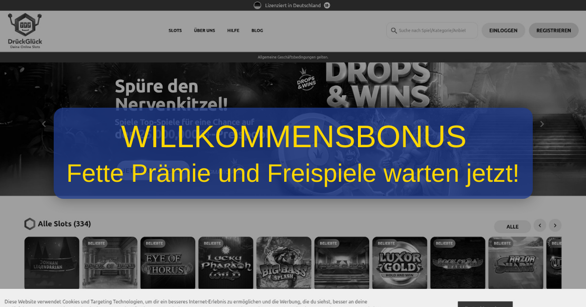 drückglück bonus code